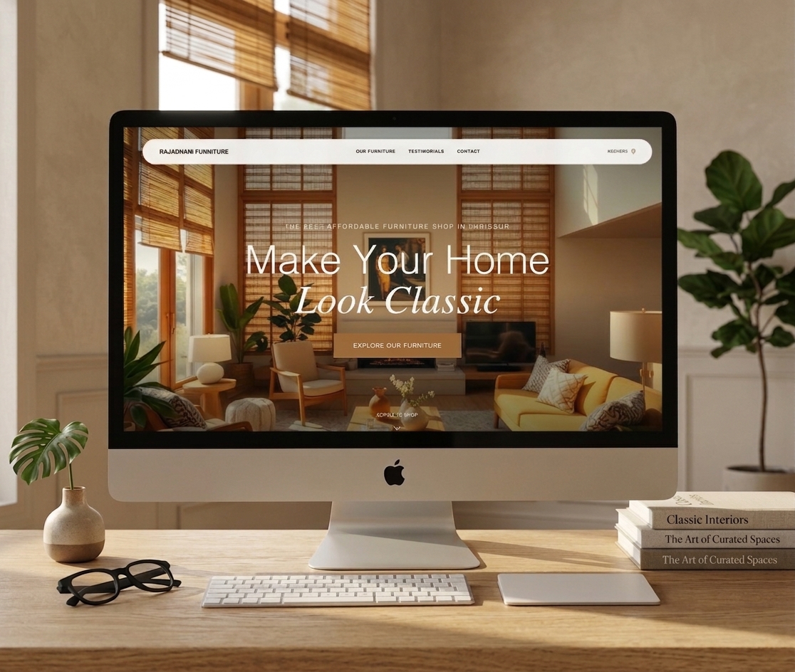 Rajadhani Furniture website